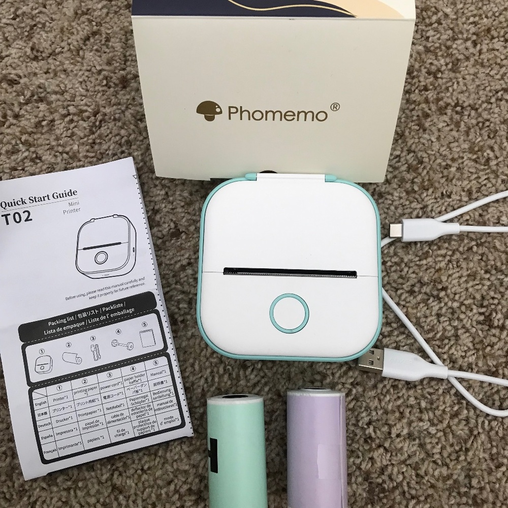 mini thermal printer and accessories